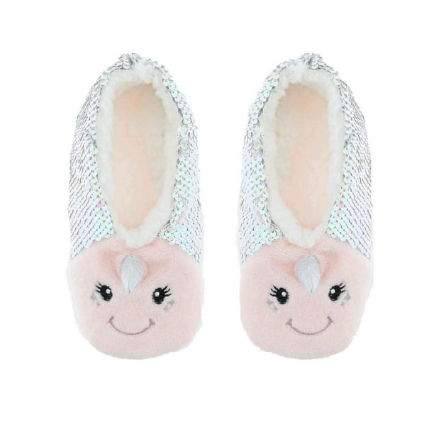 ladies unicorn slippers fleece ballet foot coverings
